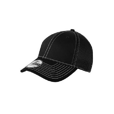 Stretch Mesh Contrast Stitch Cap